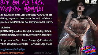 Lady Dimitrescu - Sit on my face, Vampire Mommy! (18 EroAudio)